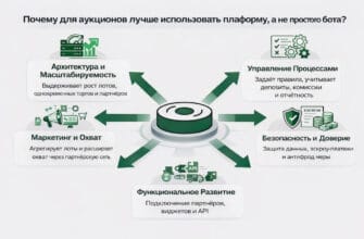 Почему для аукционов лучше использовать платформу, а не простого бота?