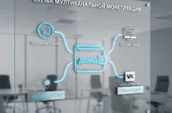 Схема мультиканальной монетизации: основные источники дохода владельца аудитории при использовании платформы BidApp24.