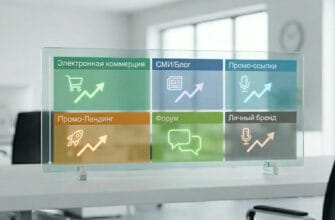 Матрица эффективности аукционного виджета: сравнение целей и типов площадок для выбора оптимального сценария внедрения.